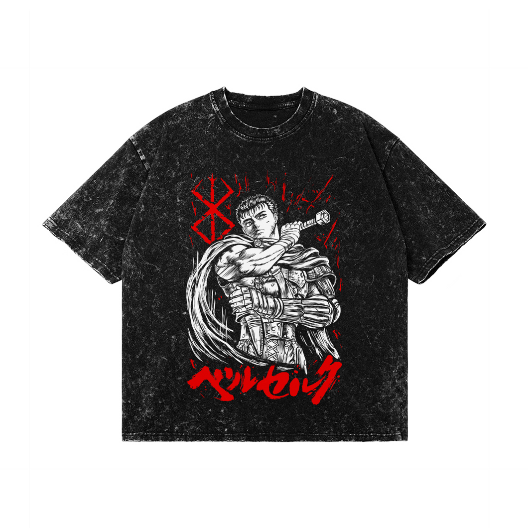 Black Swordsman Snow Wash Tee